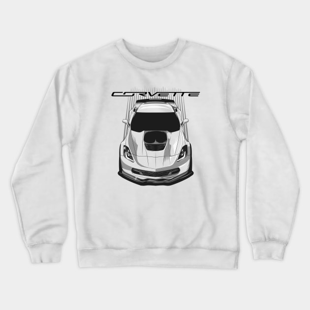 Corvette C7 Z06 - Dark Transparent/Multi Color Crewneck Sweatshirt by V8social